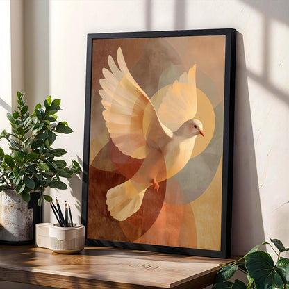 Dove in Flight Wall Art Print