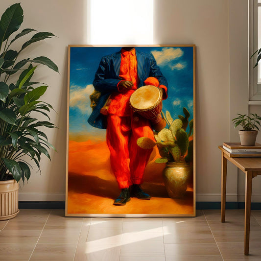 Nigerian Talking Drum Wall Art Print