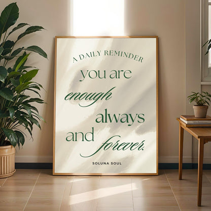 "Affirmation Series"  Motivational Wall Art Print