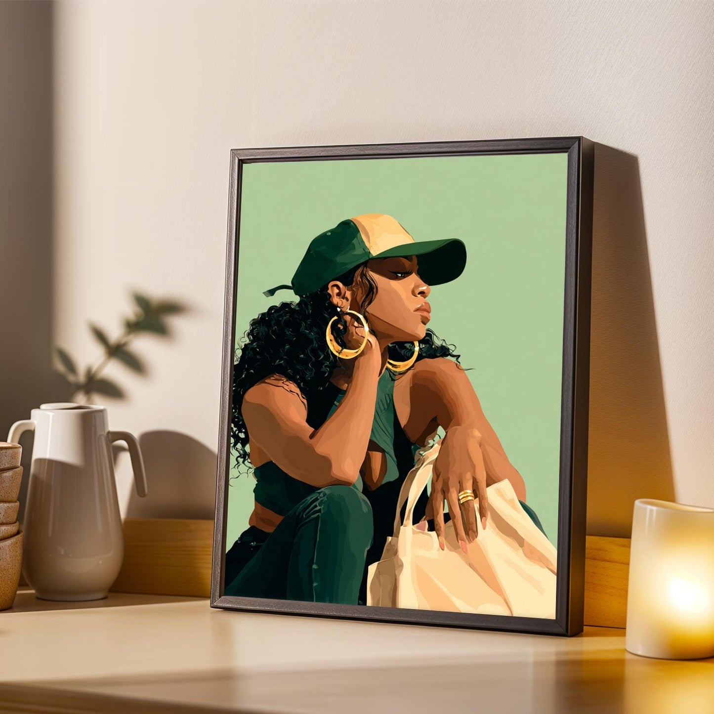 Chic Portrait Wall Art Print