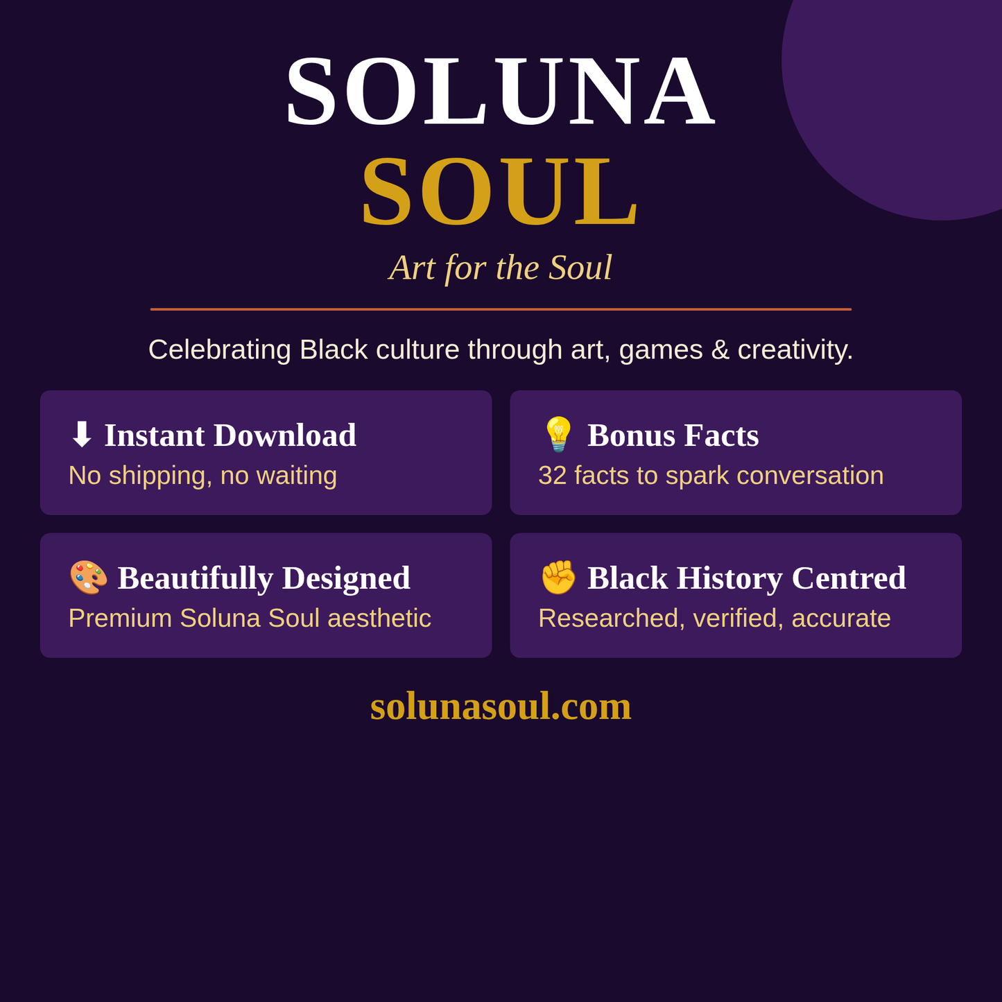 Black History Milestones Quiz | African American PowerPoint Trivia Soluna Soul