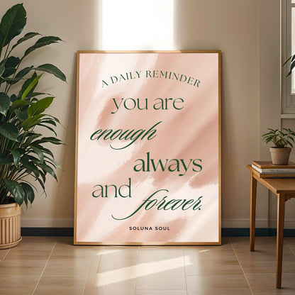 "Affirmation Series"  Motivational Wall Art Print