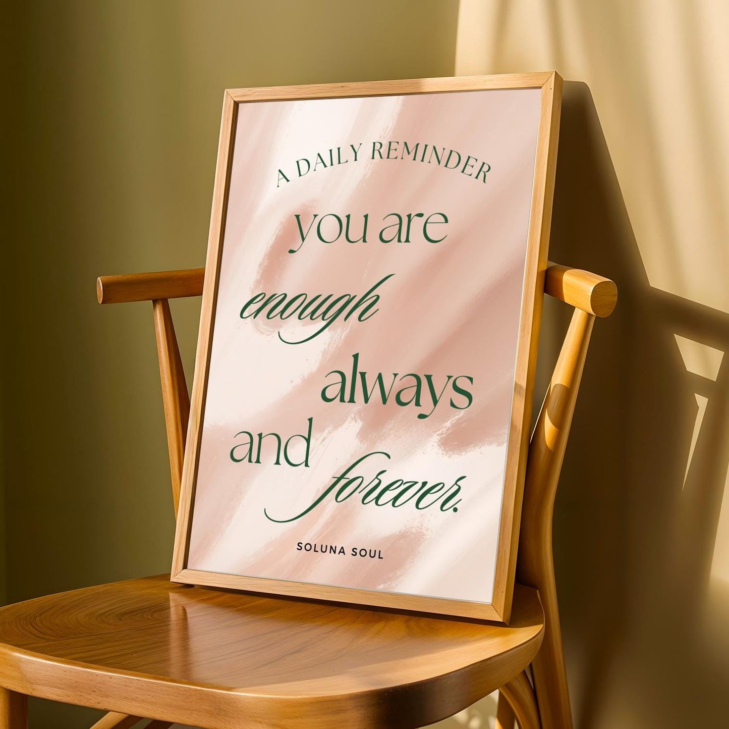 "Affirmation Series"  Motivational Wall Art Print