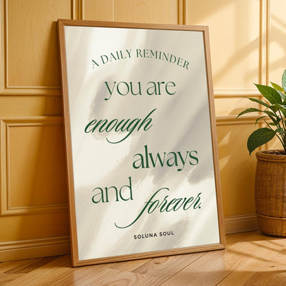 "Affirmation Series"  Motivational Wall Art Print