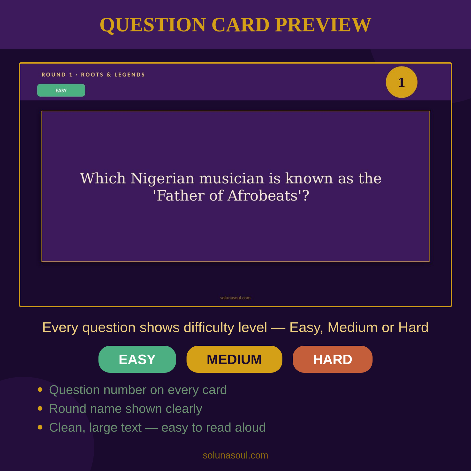 Afrobeats & Black Sounds Music Quiz | PowerPoint Trivia Soluna Soul