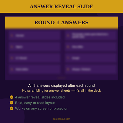 Afrobeats & Black Sounds Music Quiz | PowerPoint Trivia Soluna Soul