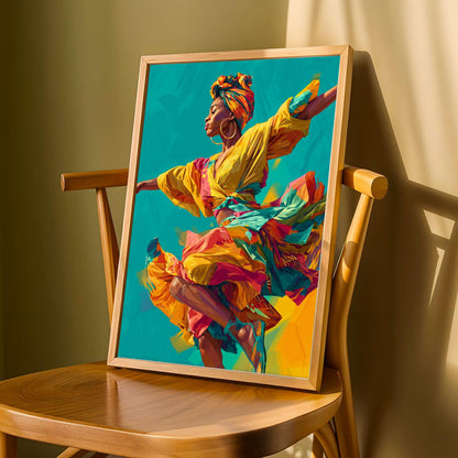 Dancer In Motion Wall Art Print