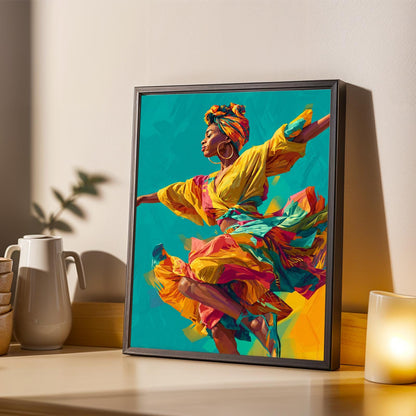 Dancer In Motion Wall Art Print