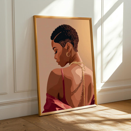 Grace Defined - Elegant Woman Wall Art Print