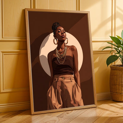 Grace Defined - Elegant Woman Wall Art Print