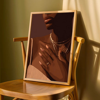 Grace Defined - Elegant Woman Wall Art Print