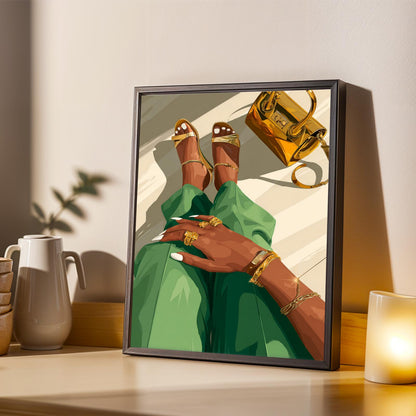 Grace Defined - Elegant Woman Wall Art Print