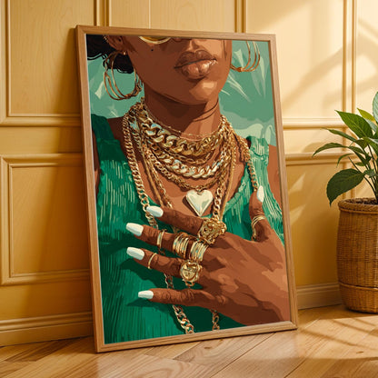 Grace Defined - Elegant Woman Wall Art Print