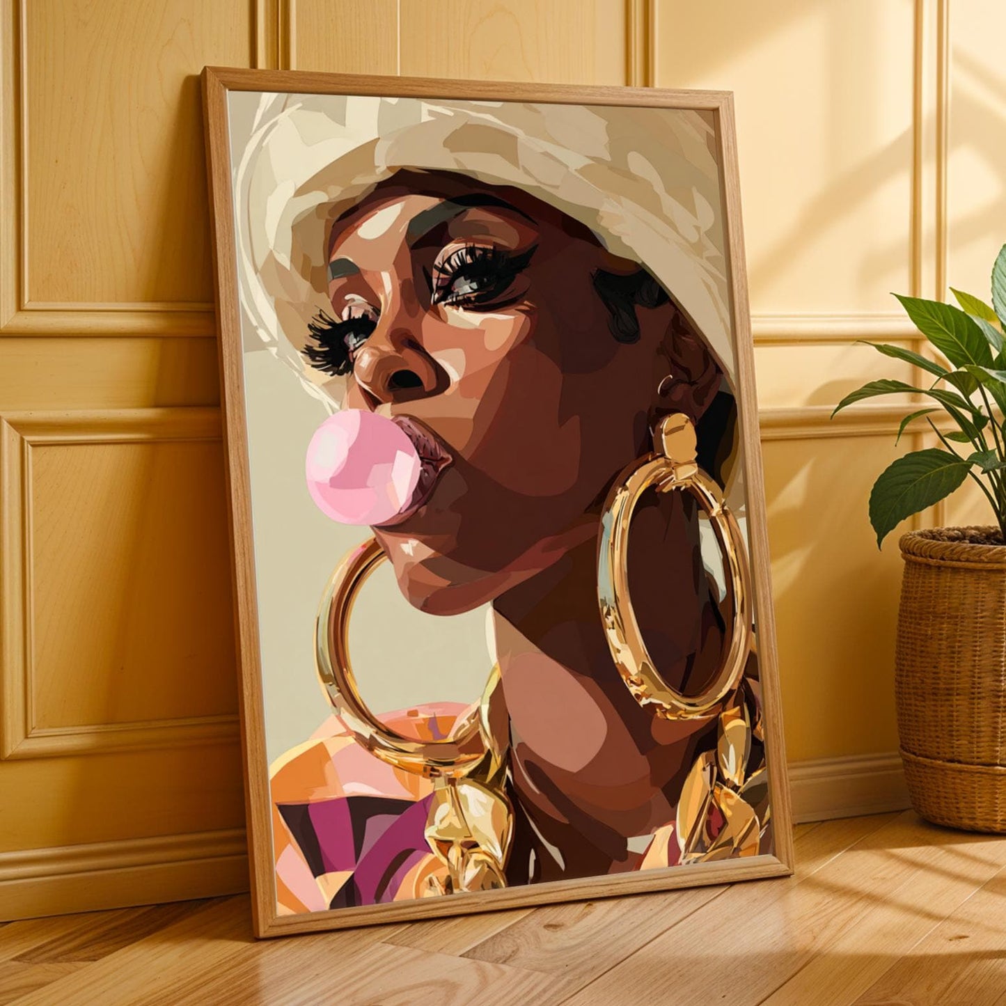 Bubblegum Pop-Art "Missy Elliott Inspired" Wall Art Print