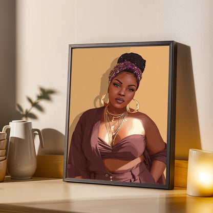 Grace Defined - Elegant Woman Wall Art Print