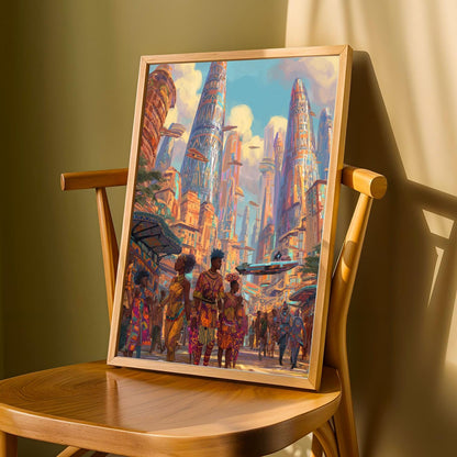 Afrofuturism Wall Art Print