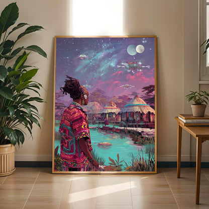 Afrofuturism Wall Art Print