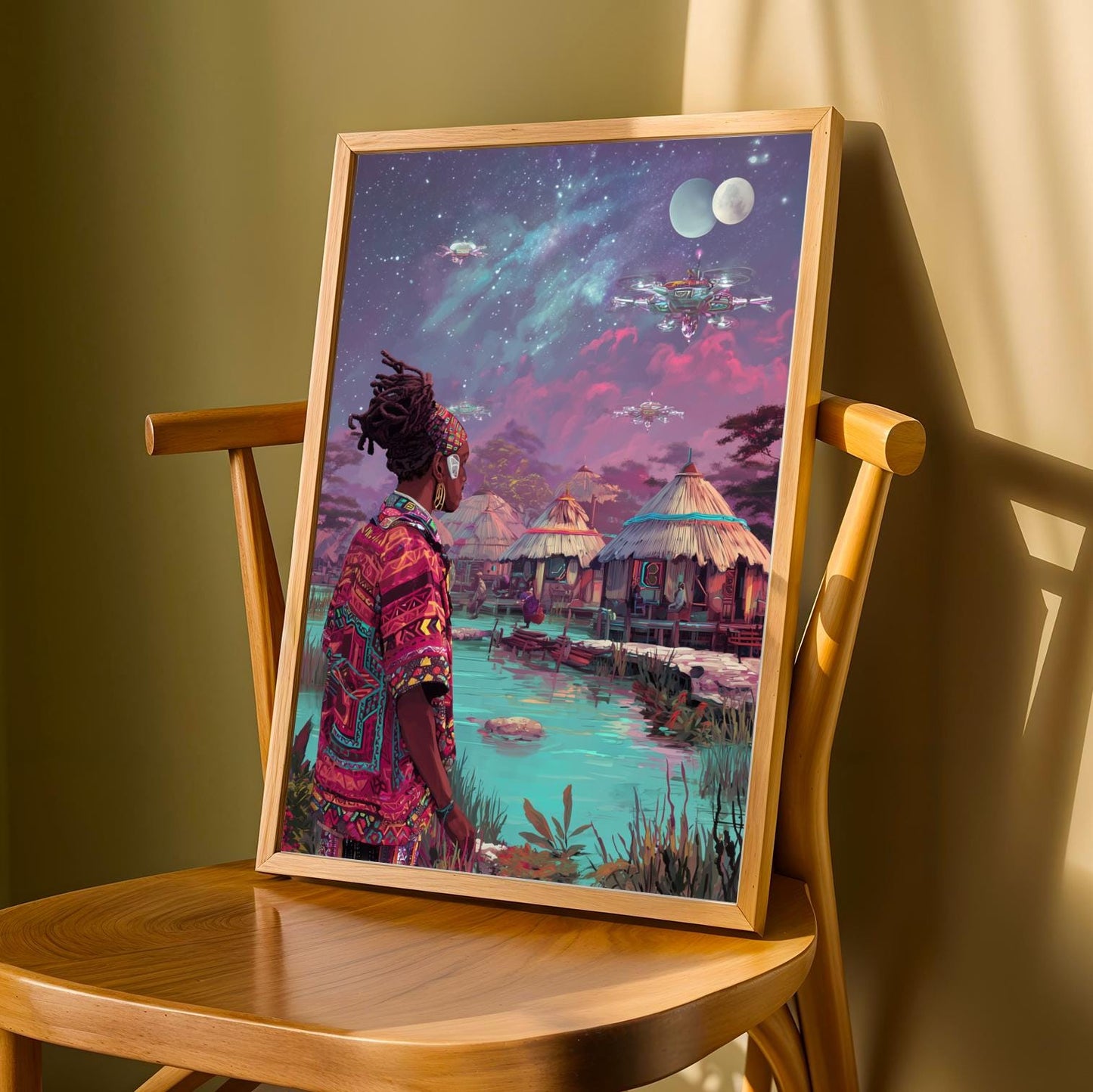 Afrofuturism Wall Art Print