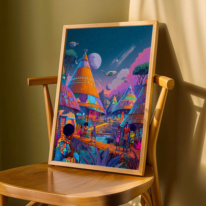 Afrofuturism Wall Art Print