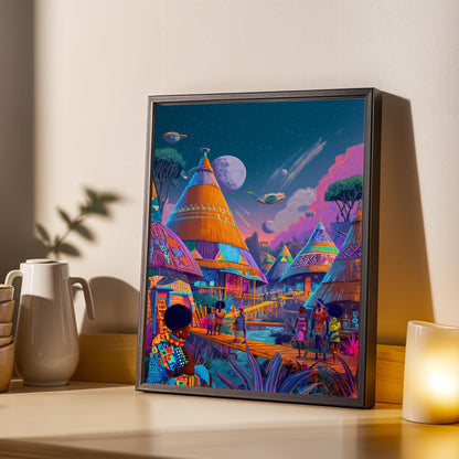 Afrofuturism Wall Art Print