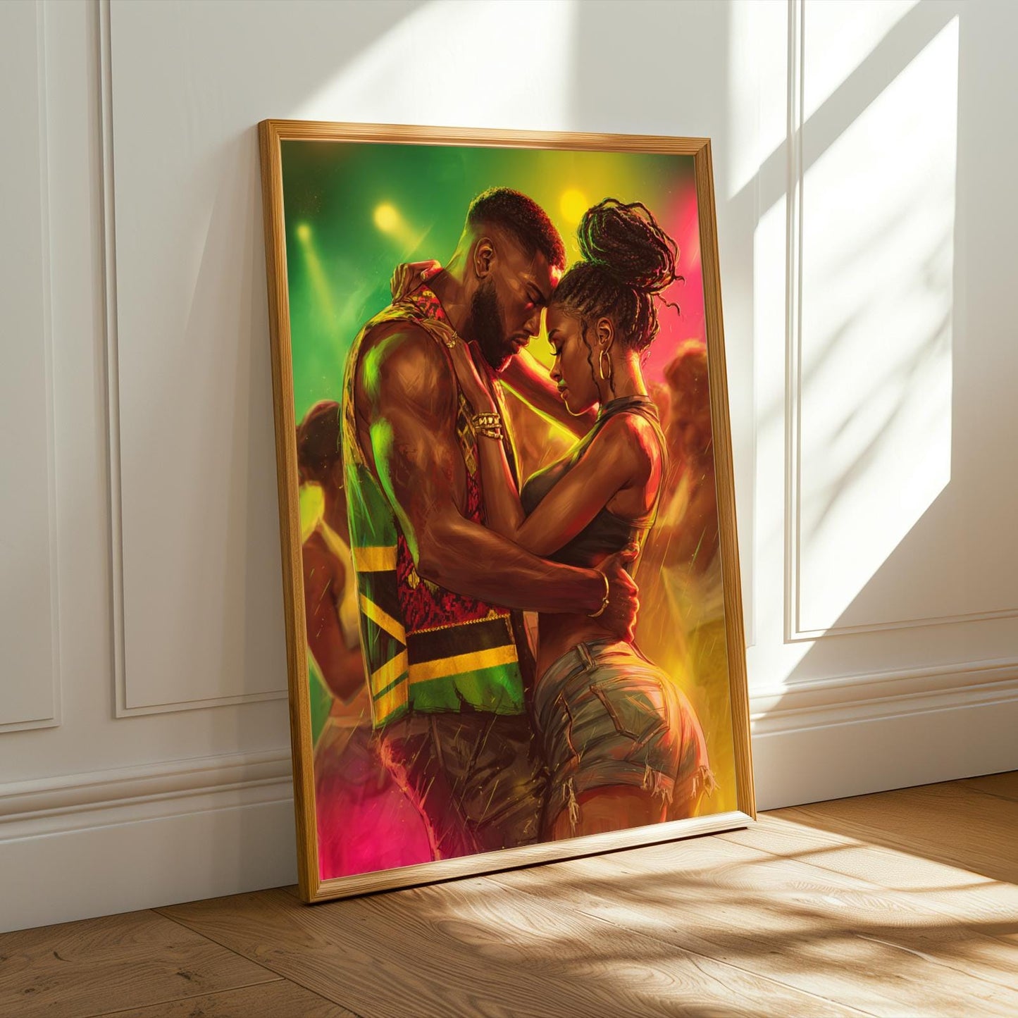 Dancehall Embrace Wall Art Print