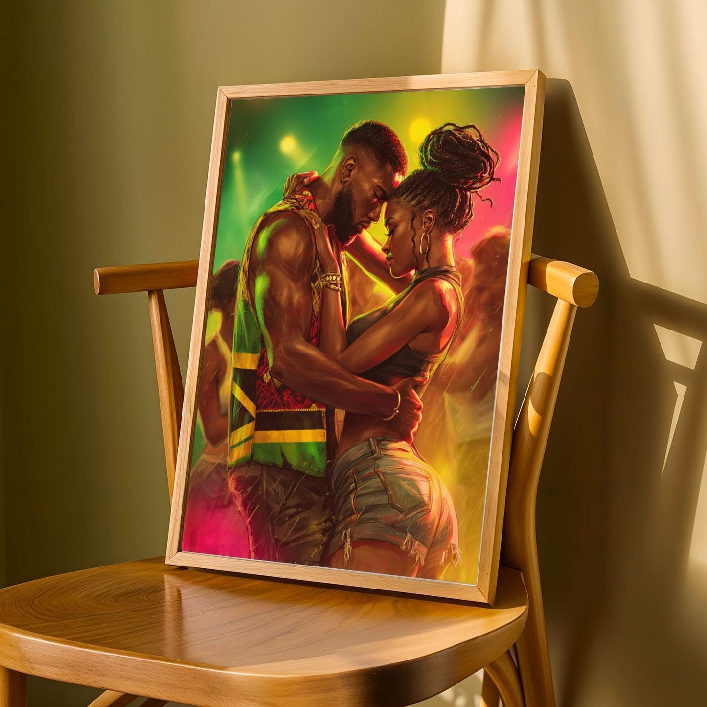 Dancehall Embrace Wall Art Print