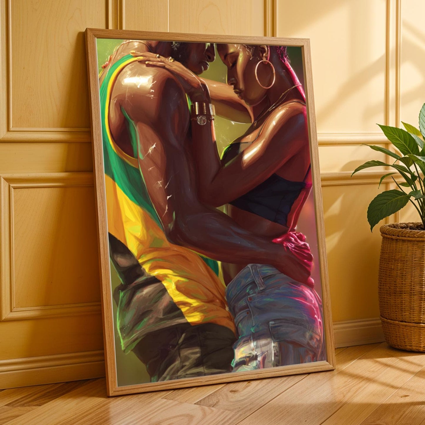 Dancehall Embrace Wall Art Print