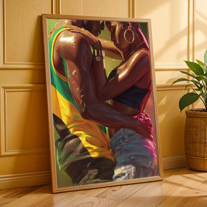 Dancehall Embrace Wall Art Print