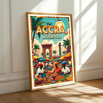 Accra, Ghana Reimagined Wall Art Print