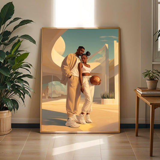 Love and Basketball Wall Art Print