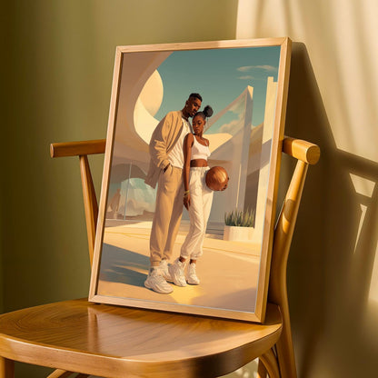 Love and Basketball Wall Art Print