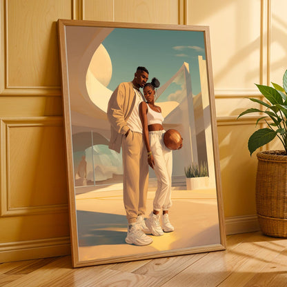 Love and Basketball Wall Art Print