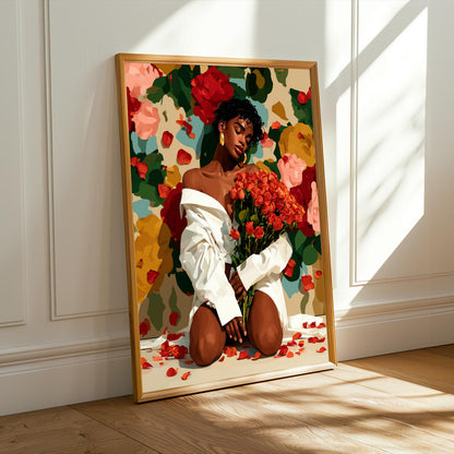 "She Is The Moment" Wall Art Print