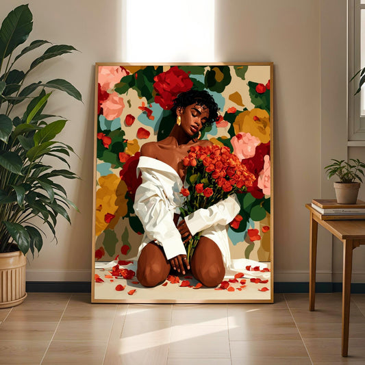 "She Is The Moment" Wall Art Print