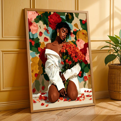 "She Is The Moment" Wall Art Print