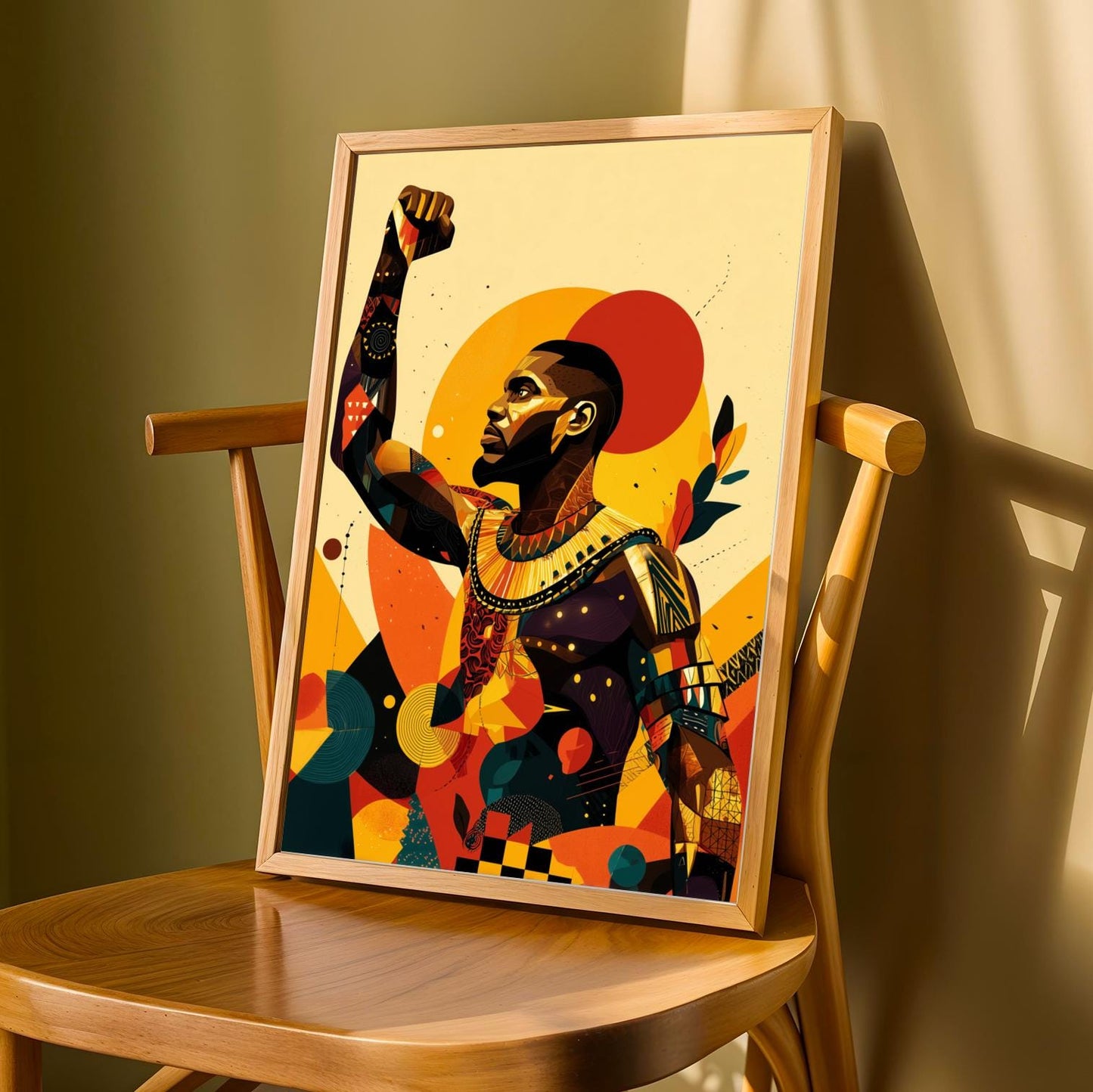 Untamed Spirit  African Warrior Wall Art Print