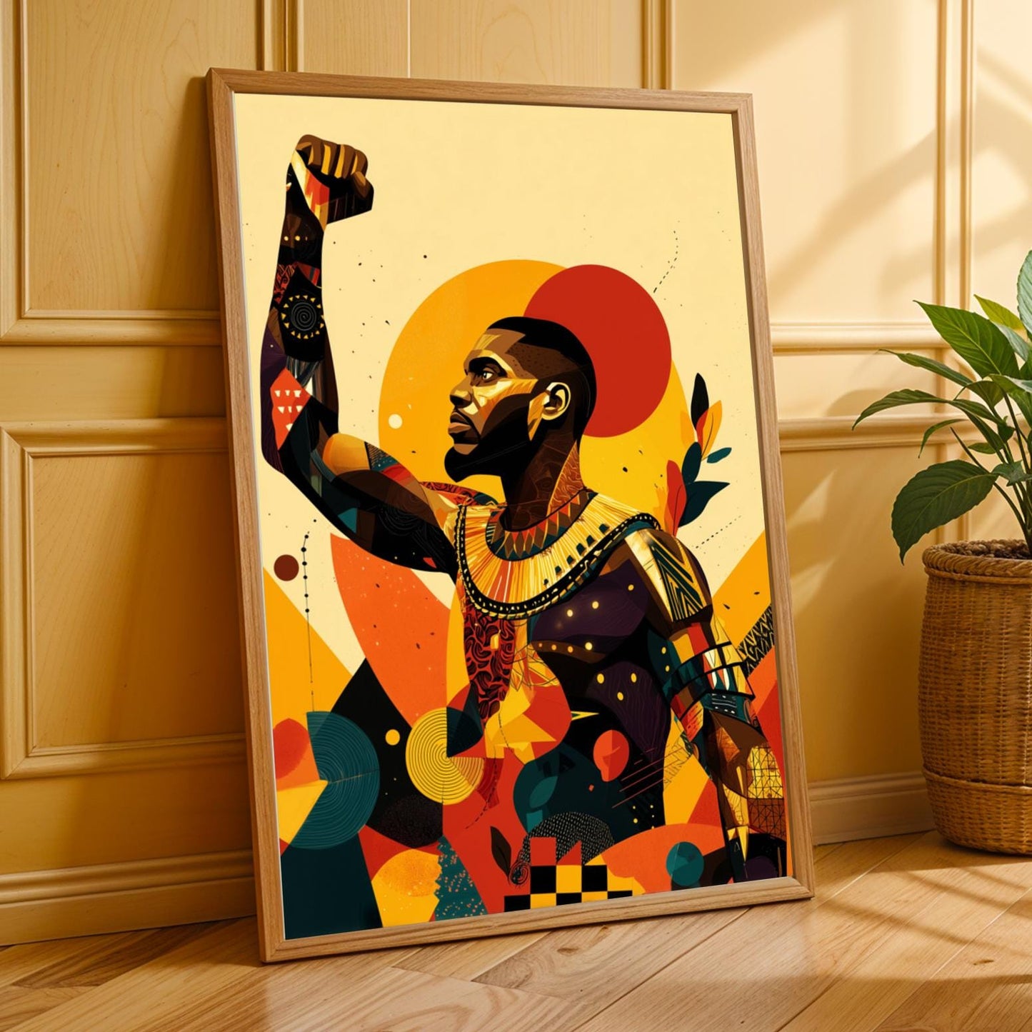 Untamed Spirit  African Warrior Wall Art Print