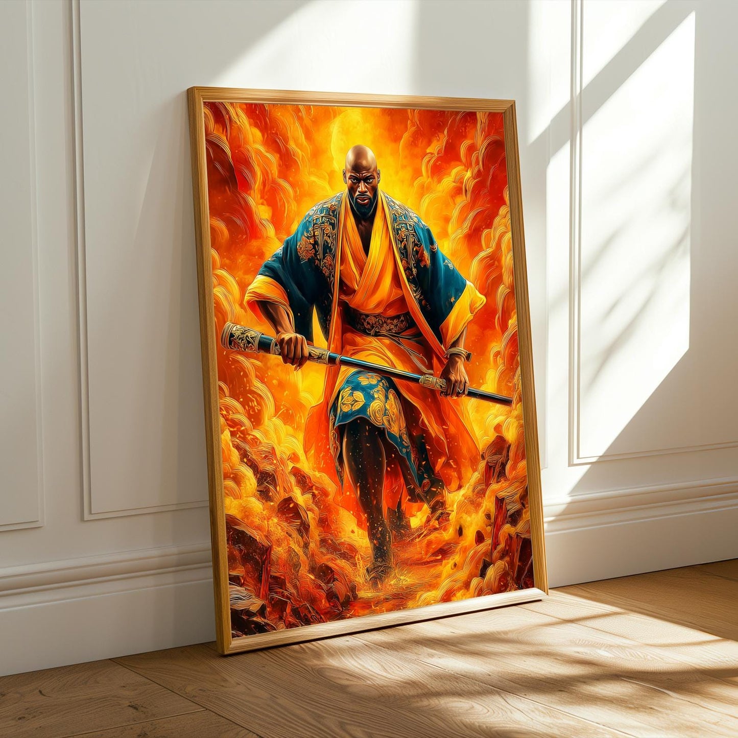 Untamed Spirit  African Warrior Wall Art Print