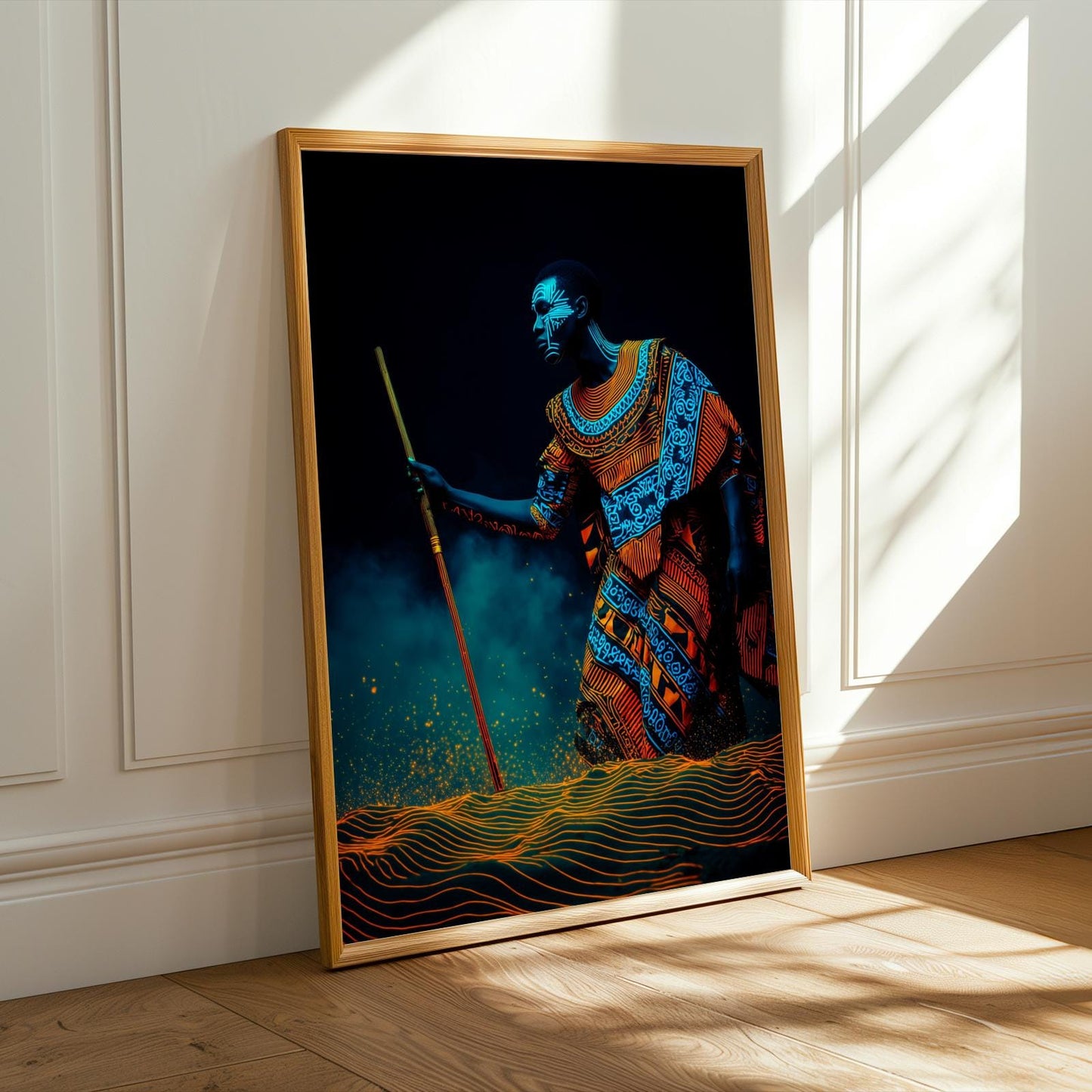 Untamed Spirit  African Warrior Wall Art Print
