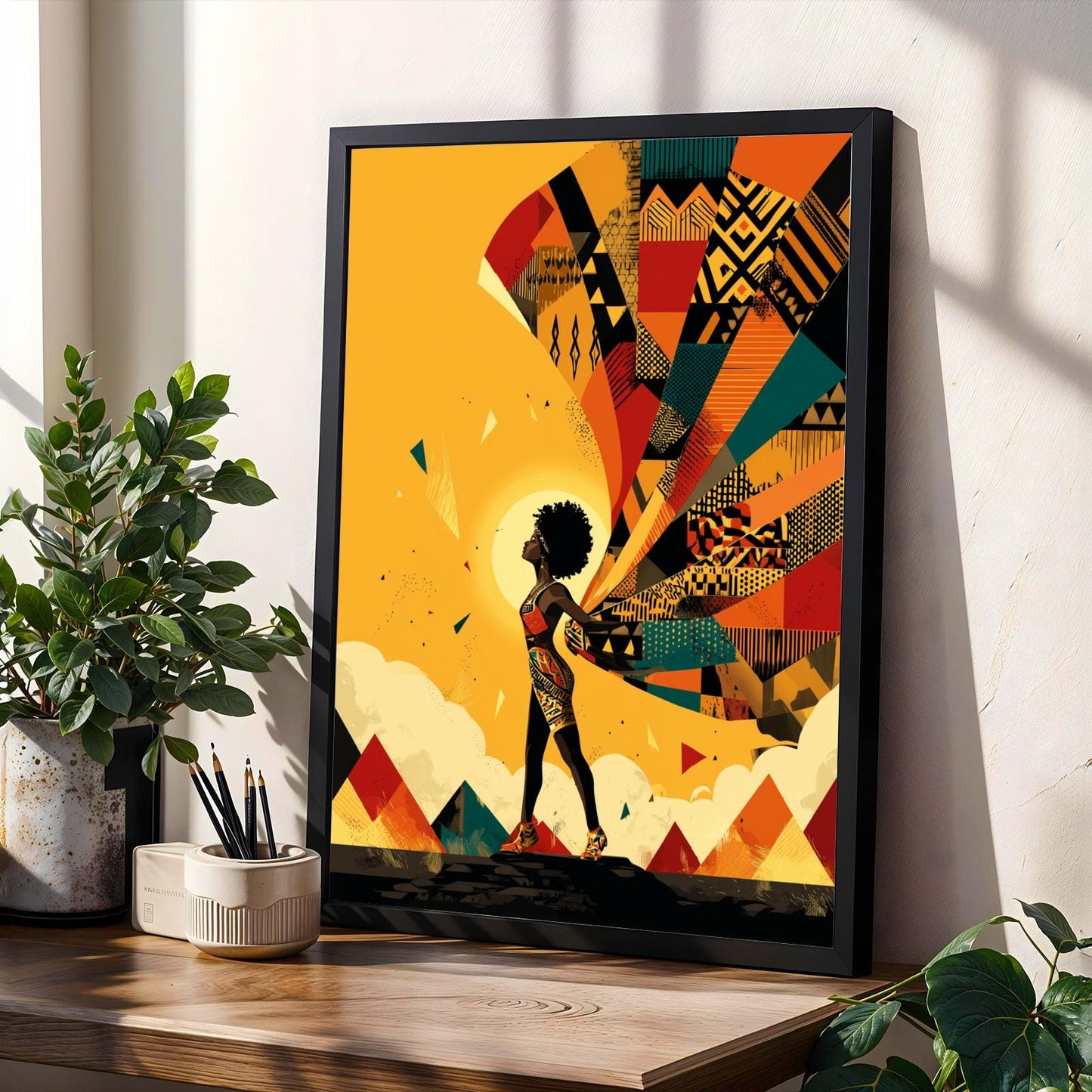 Untamed Spirit  African Warrior Wall Art Print