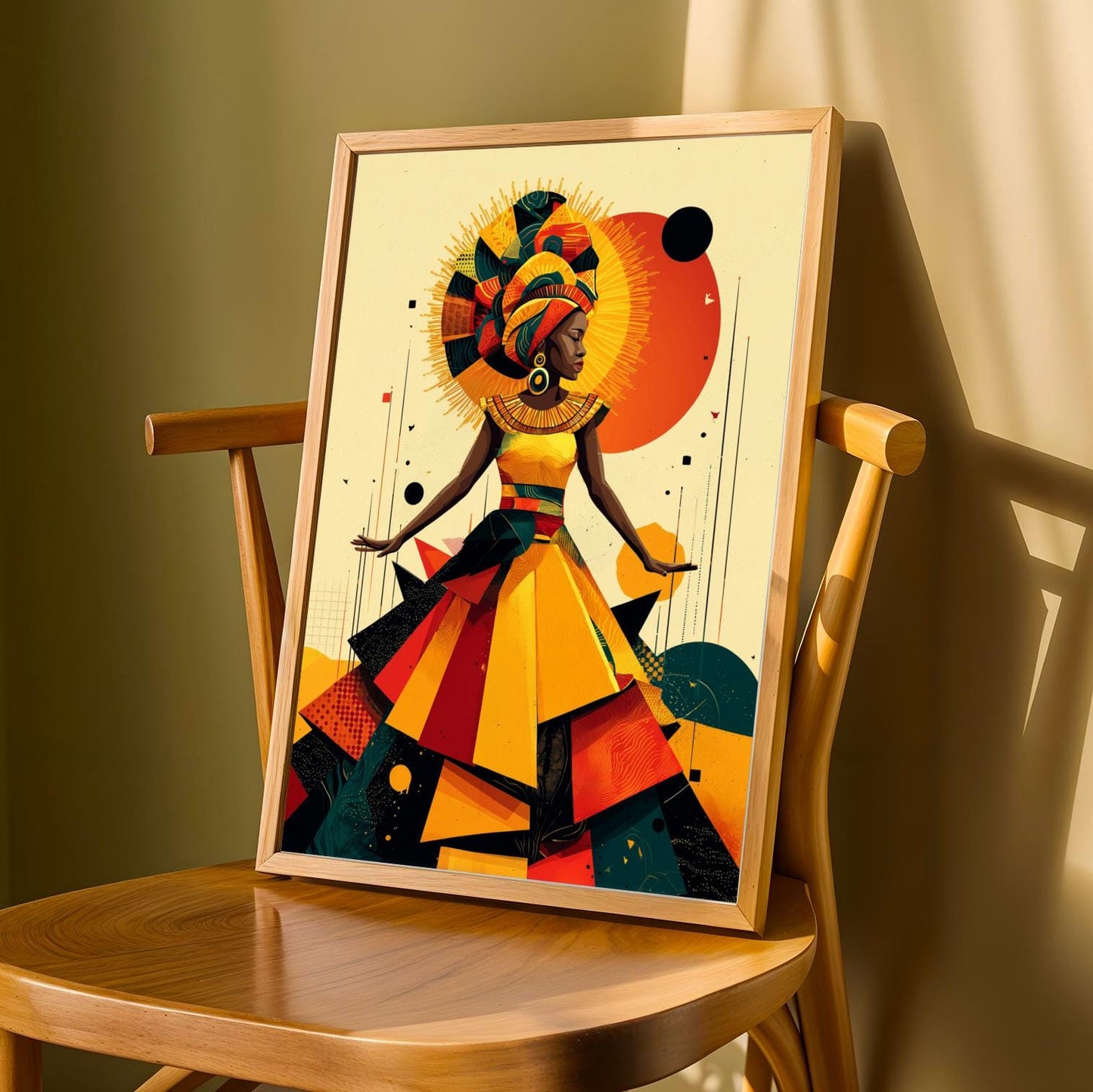 Untamed Spirit  African Warrior Wall Art Print