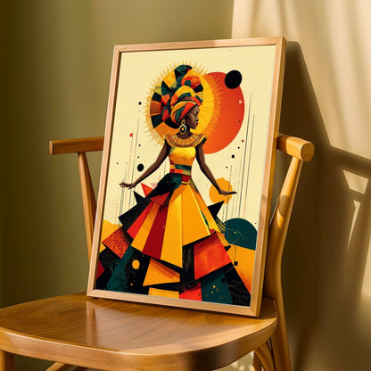 Untamed Spirit  African Warrior Wall Art Print
