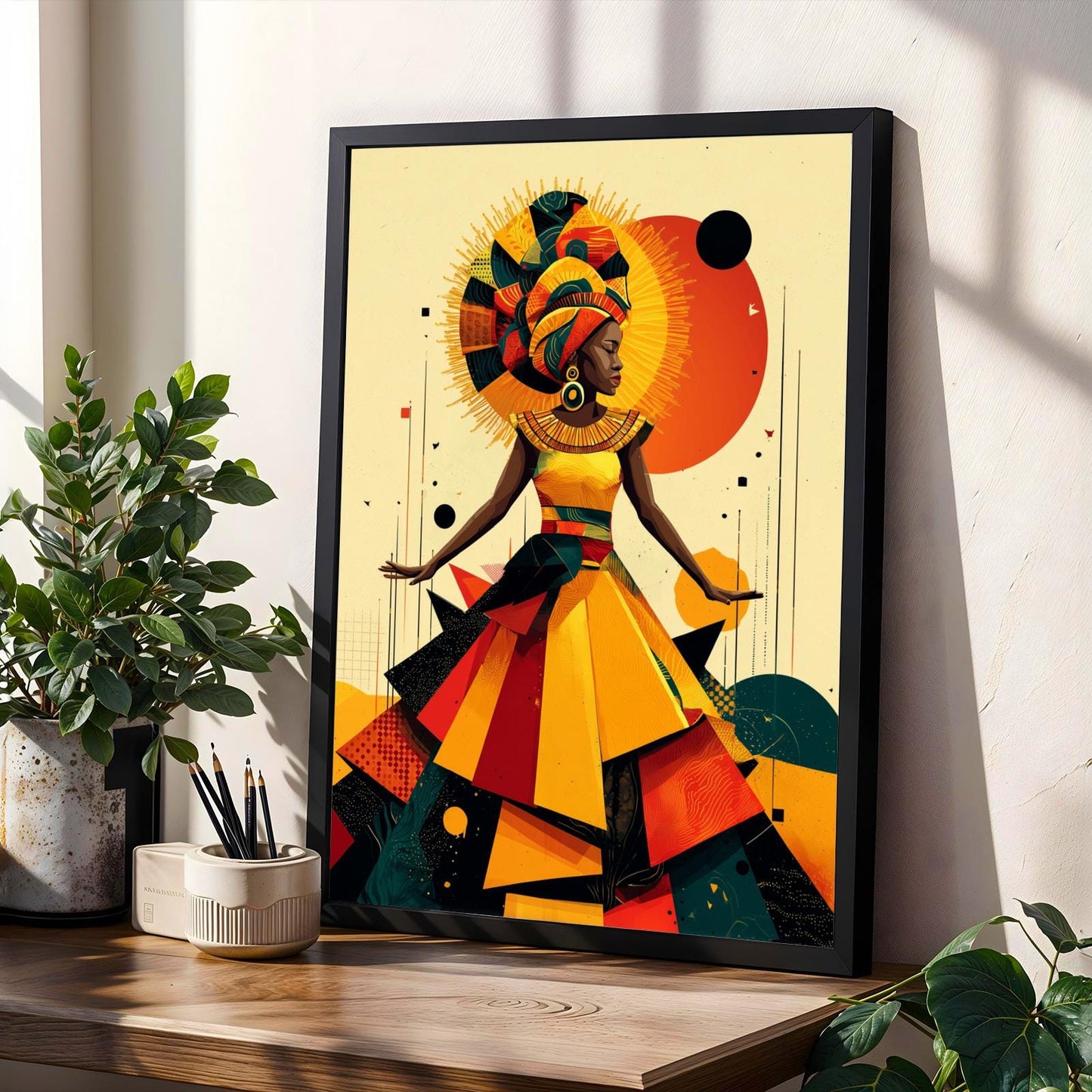 Untamed Spirit  African Warrior Wall Art Print