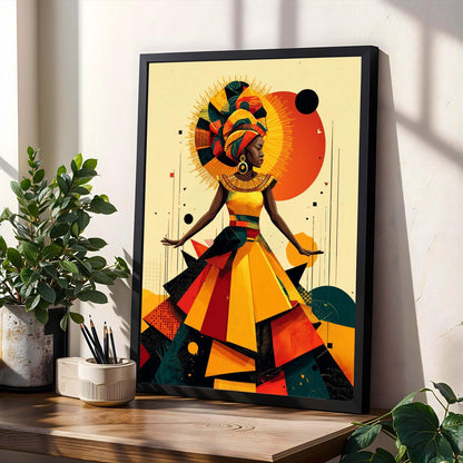Untamed Spirit  African Warrior Wall Art Print