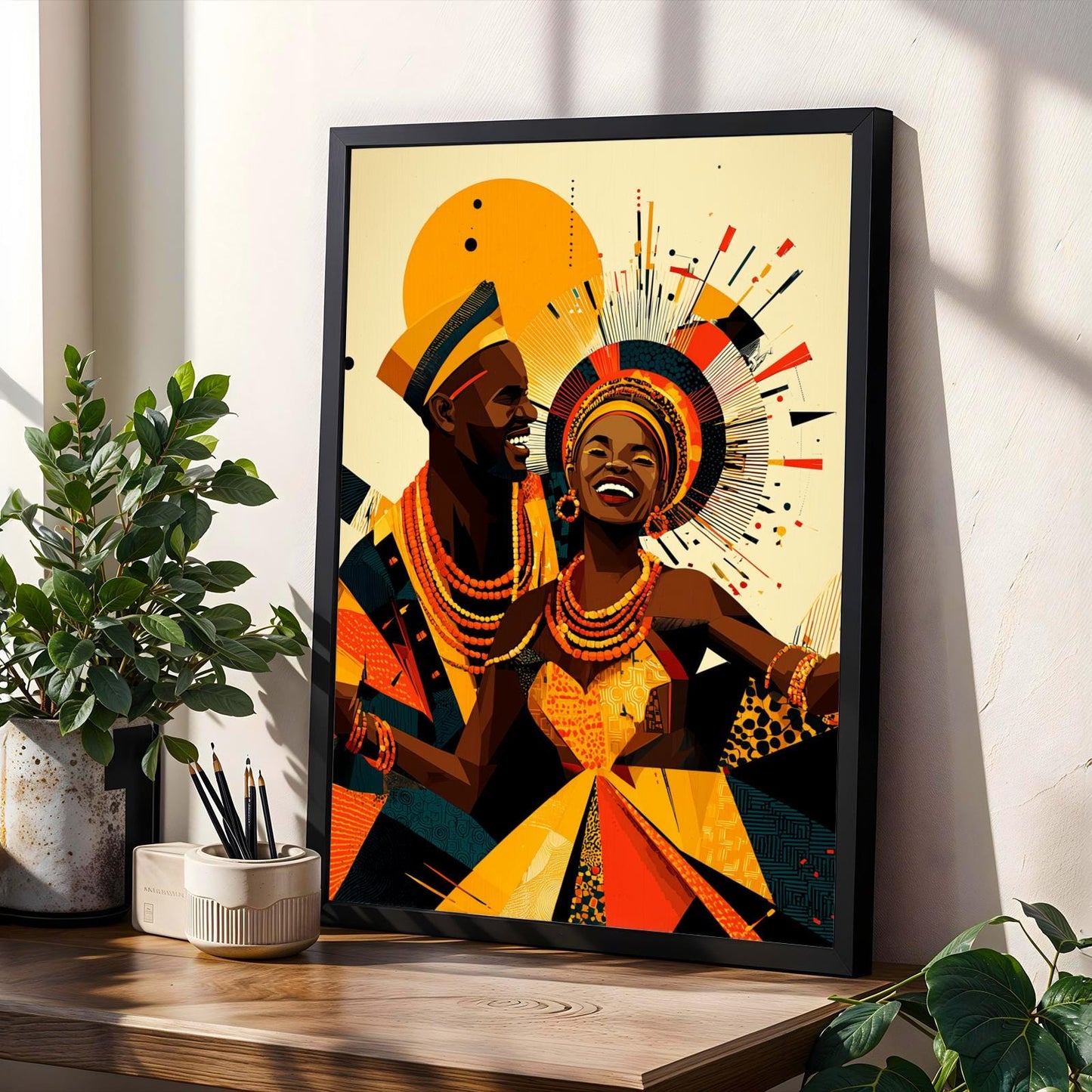 Untamed Spirit  African Warrior Wall Art Print