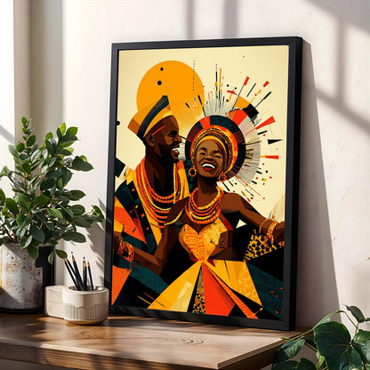 Untamed Spirit  African Warrior Wall Art Print