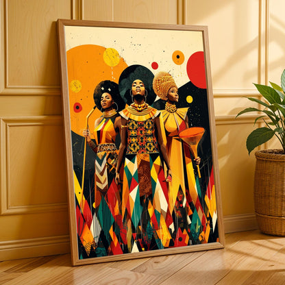 Untamed Spirit  African Warrior Wall Art Print