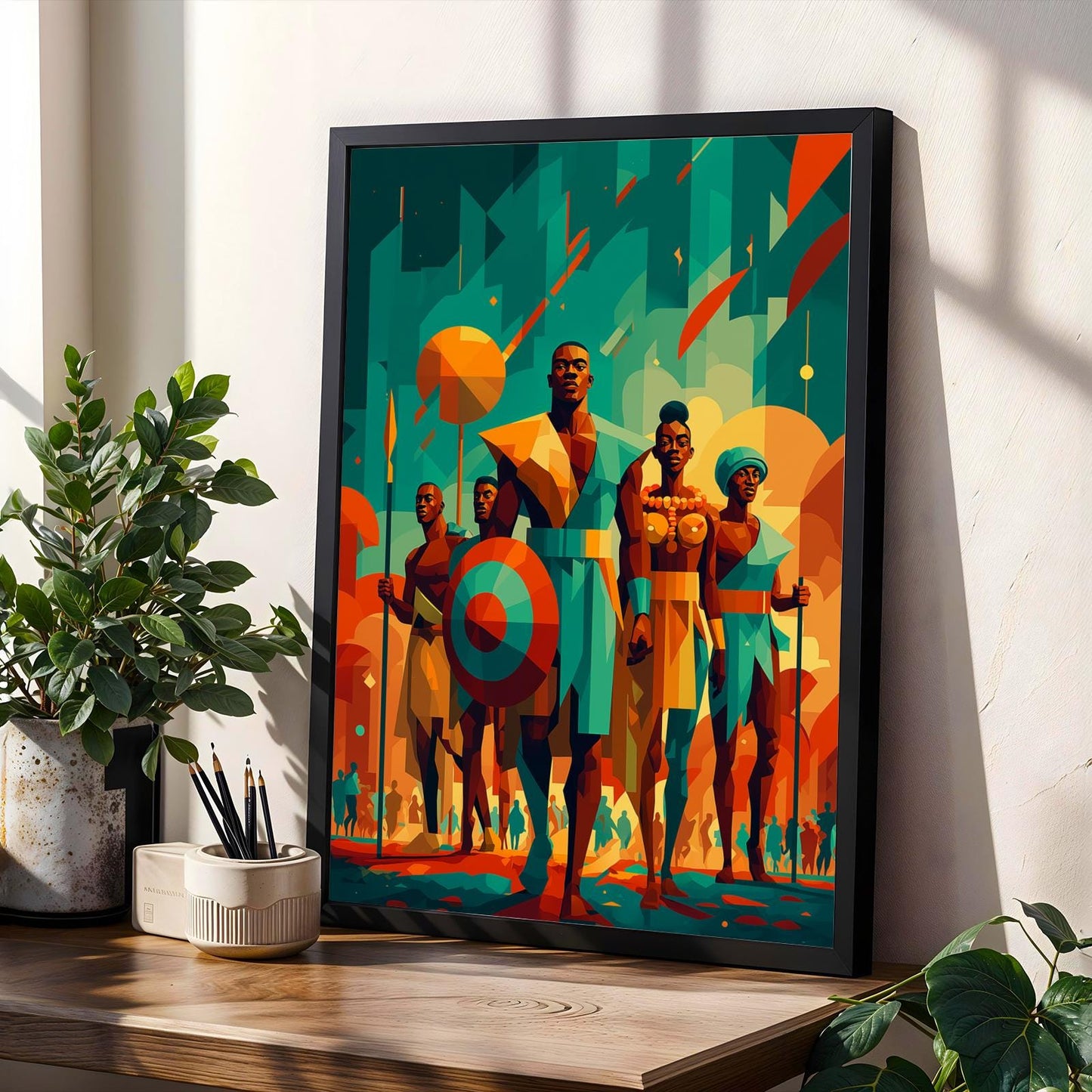 Untamed Spirit  African Warrior Wall Art Print