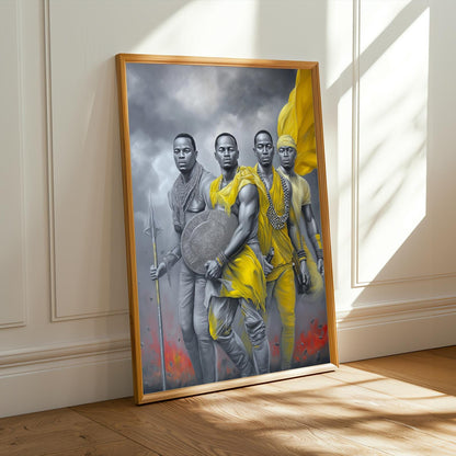 Untamed Spirit  African Warrior Wall Art Print