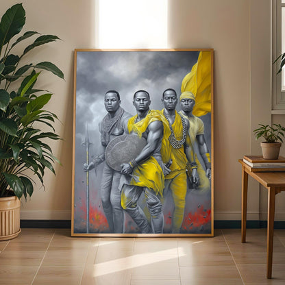 Untamed Spirit  African Warrior Wall Art Print